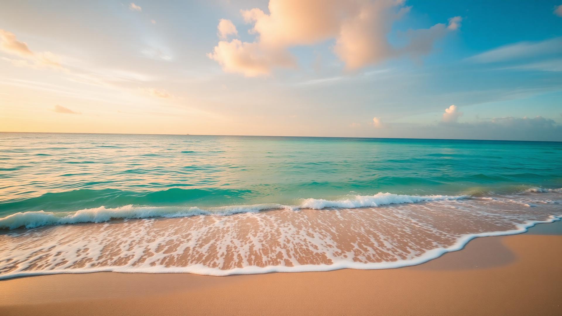 Calm Miami beach at sunrise symbolizing hope and new beginnings in recovery